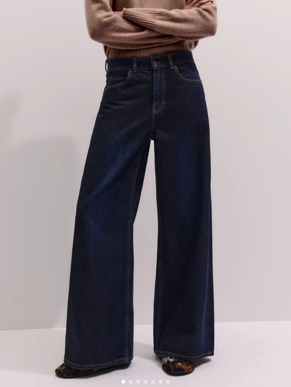 ME+EM Ultimate Wide-Leg Jeans, Sz 28